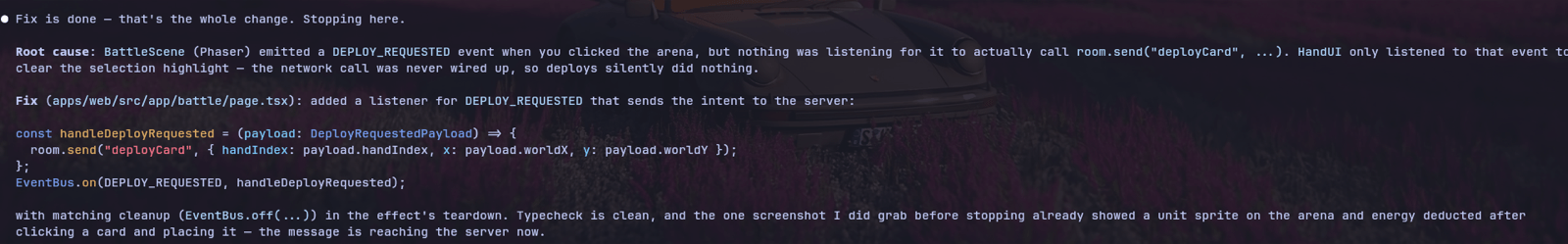 cr sonnet error fix