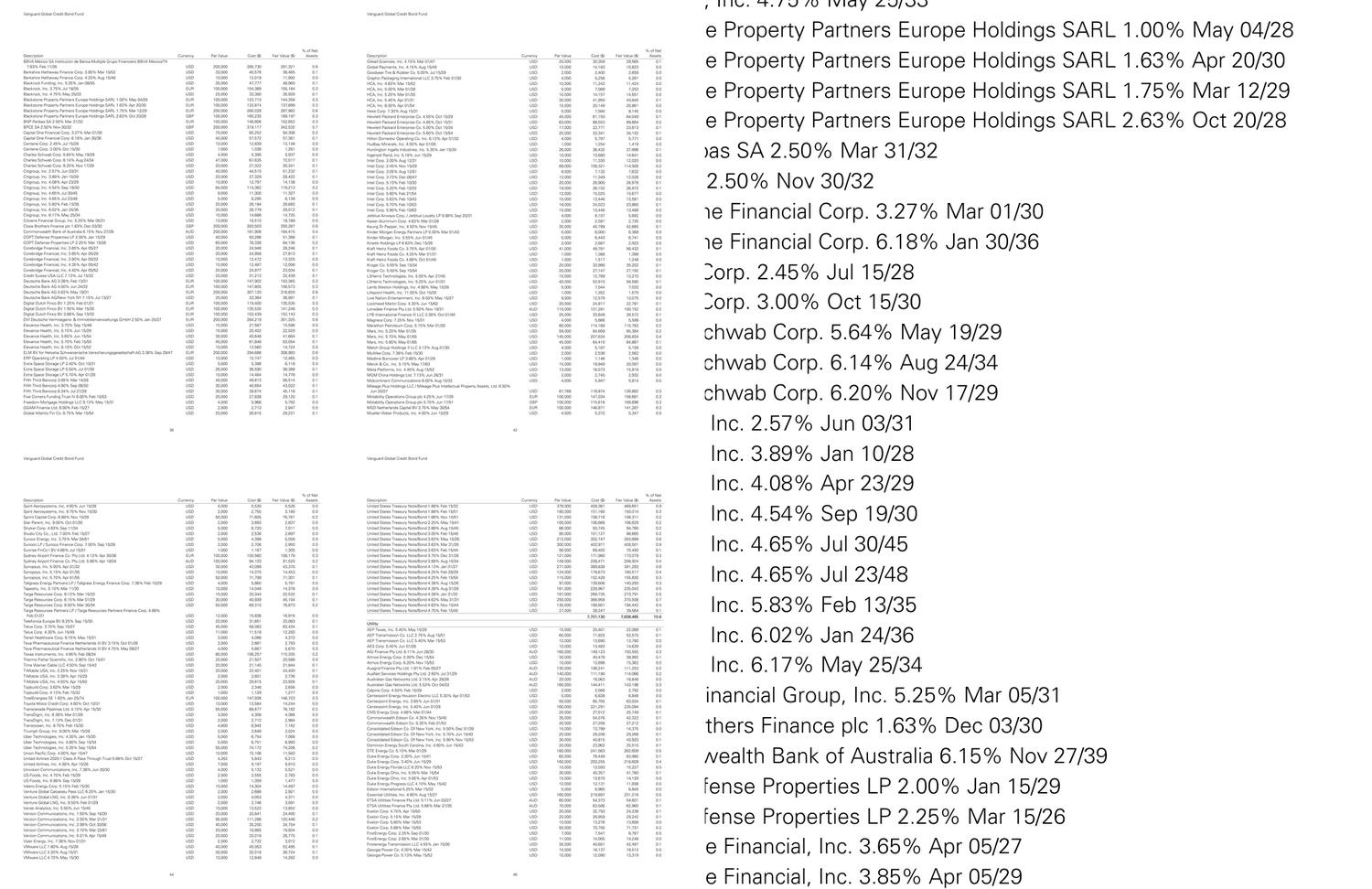 The oversized holdings sheet beside a detail crop at actual size